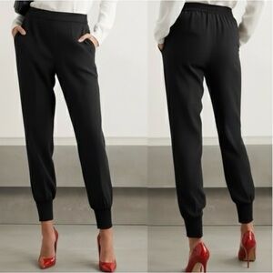 Stella McCartney Julia Stretch Cady Crepe Black Joggers Women's Size 36 US S